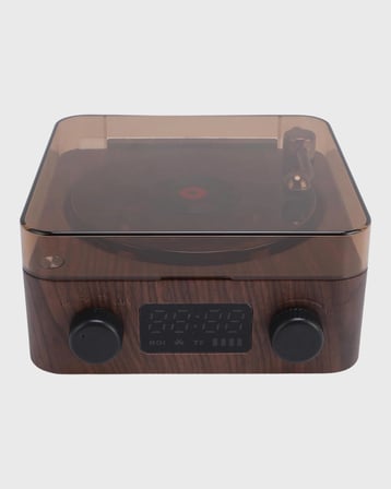 Gece Lambası Bluetooth Hoparlör Dijital Saat Çok Fonksiyonlu Su Dalgası Işıklı
