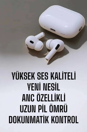 Kablosuz Bluetooth Kulaklık Gürültü Önleme, Su Geçirmez, Mikrofonlu