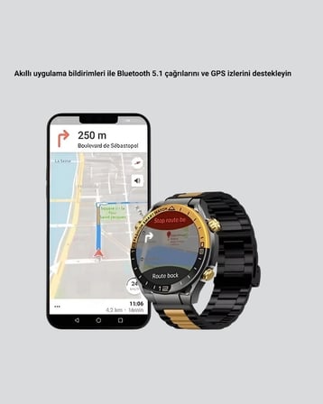 3 Bileklikli Amoled Akıllı Saat Bluetooth Çağrı Ve Sağlık Takipli Yeni Nesil