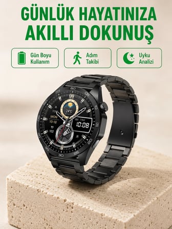 Bluetooth Akıllı Saat – Nabız, Adım Sayar, Uyku Takibi Ve Spor Modlarıyla Akıllı Yaşam Asistanı