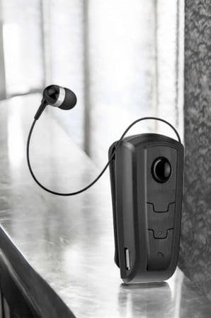 Makaralı Bluetooth Kulaklık Kulak İçi Android İos Uyumlu Titreşimli