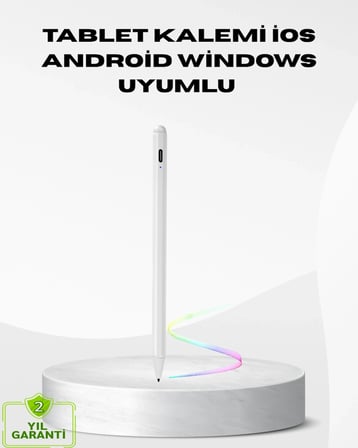 Type-c Şarjlı Dokunmatik Kalem – İpad, İphone Ve Android Uyumlu, Sessiz Çalışan