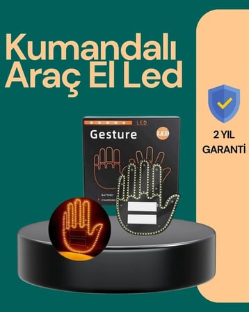 Kablosuz Kumandalı Led Jest Işığı – 3 Modlu Araba Arkası Mesaj Işığı, 203 Led İle Yüksek Parlaklık