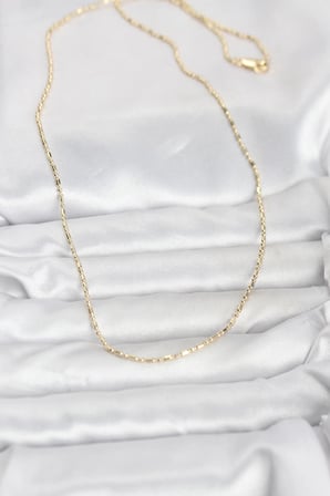 CM 14K Gold Renk Zincirli 60 cm Kadın Kolye