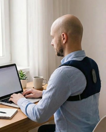 Akıllı Postür Düzeltici Masaj Kemeri Medikal Destekli