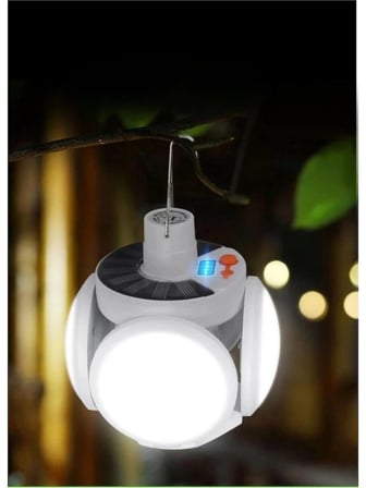 P-038 Solar Güneş Enerji Ve Usb Sarjli 5 Kanatlı