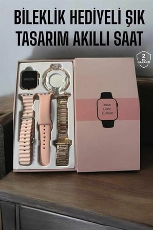 Akıllı Saat Bileklik Hediyeli Uzun Pil Ömrü Gps Takibi