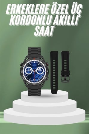 2025 Model Yuvarlak Ekran Android Ve İos Uyumlu Gps Takibi Yapabilen Akıllı Saat Yeni Nesil