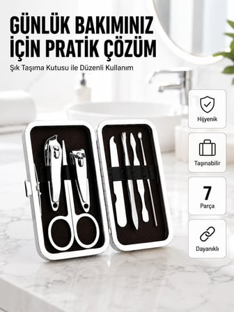Taşınabilir Çantalı Çok Fonksiyonlu Bakım Seti