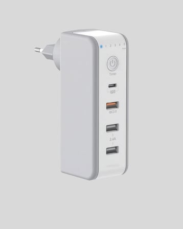 Hızlı Şarj Destekli Zaman Ayarlı USB Şarj Adaptörü