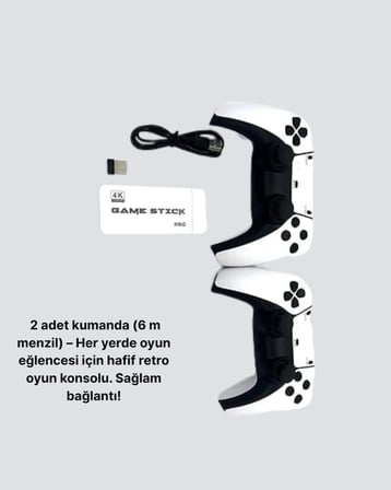 3D ve 4K Görüntü Kaliteli Çok Oyunculu Retro Oyun Konsolu