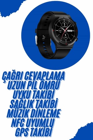 Akıllı Saat Yeni Nesil Üç Kordonlu Nabız Ölçer Çağrı Cevaplama Yeni Nesil