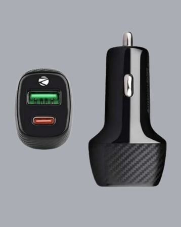 Kompakt Tasarımlı Type-c + Usb Girişli Araç Şarj Başlığı