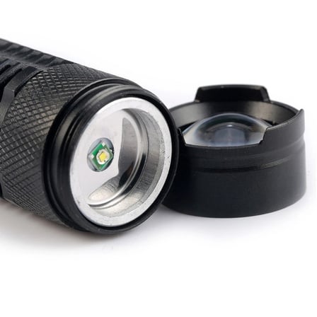 Cree Q5 Led Zoomlu  Pilli Mini Feneri 14500 Pil İle Çalışma Özelliği