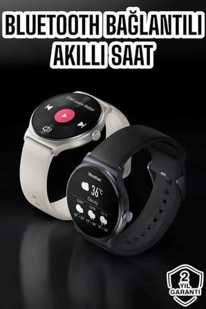 Akıllı Saat Sesli Görüşme Bluetooth Bağlantılı 3 Kordonlu Yeni Nesil