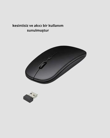 Kablosuz  Mouse –  Gelişmiş Optik Sensör, Profesyonel Ve Oyun Kullanımına Uygun