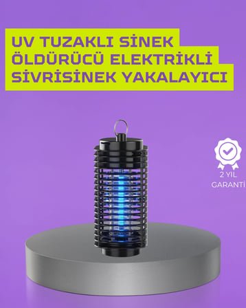 Kapalı ve Açık Alanlarda Etkili Elektrikli Sivrisinek Katili – UV Işıklı Tuzak