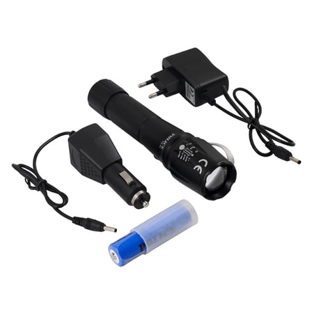 Police Ps-46 Xml6 Led 5 Kademeli Zoomlu Şarjlı El Feneri