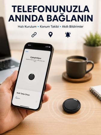 Airtag Akıllı Eşya Takip Cihazı İos Ve Android Uyumlu Uzun Pil Ömürlü