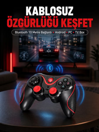 Gelişmiş Kontrol Hassasiyeti Sunan Kablosuz Bluetooth Oyun Kolu