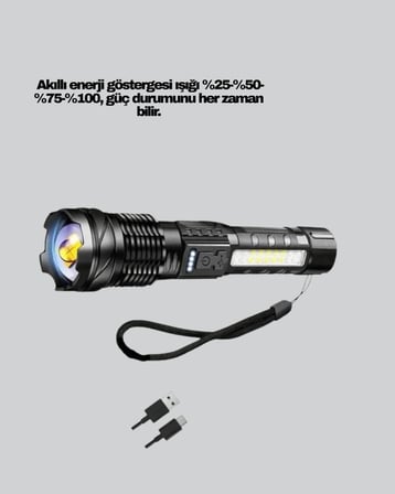 Outdoor Ve Acil Durum İçin Güçlü Led El Feneri