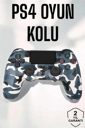 PS4 Oyun Kolu Kamuflaj Desenli Joystick
