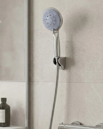 Çok Fonksiyonlu 4 Kademeli El Duşu Seti Spiral Hortumlu Banyo Duş Başlığı