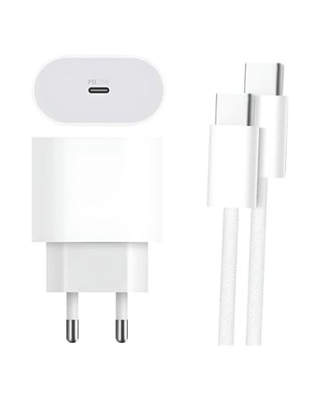 Type-C to C Kablolu 35W Hızlı Şarj Başlığı Set