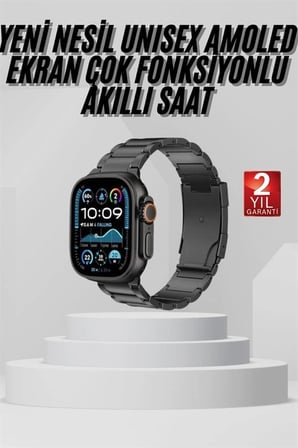 Akıllı Saat Arama Konuşma Gps Ve Nfc Özelliği 3 Kordonlu Amoled Ekran