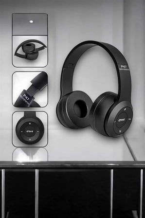 Kulak Üstü Tf Kart Ve Aux Destekli Ergonomik Bluetooth Kulaklık