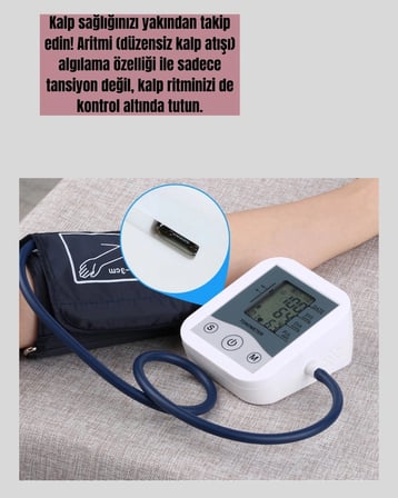 Ritmi Tespit Özellikli Dijital Tansiyon Aleti