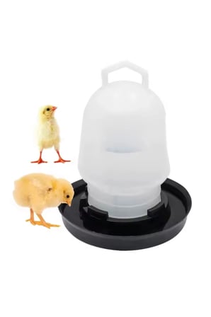 Civciv Suluk 0,75 Ml Kaliteli Plastik + Tabak Yemlik