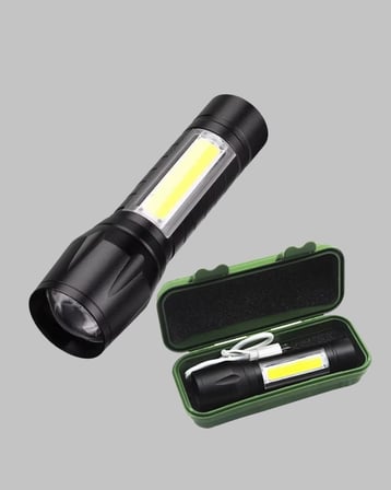 Profesyonel 4 Modlu Şarjlı El Feneri | 1300 Mah Batarya | Cree Led Teknolojisi