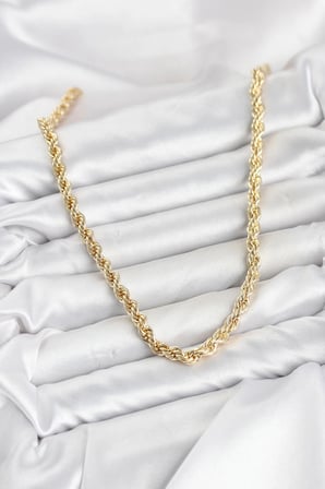CM Burgu Model Gold Renk Pirinç 60 cm Kadın Kolye