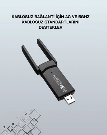 Usb 3.0 Wireless Adaptör – 2.4ghz & 5ghz Destekli