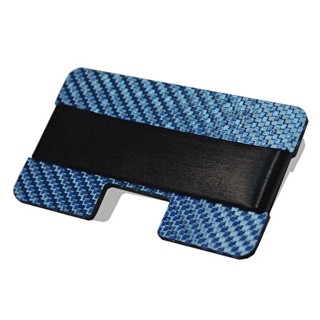 Karbonfiber Minimalist Kartlık Mavi
