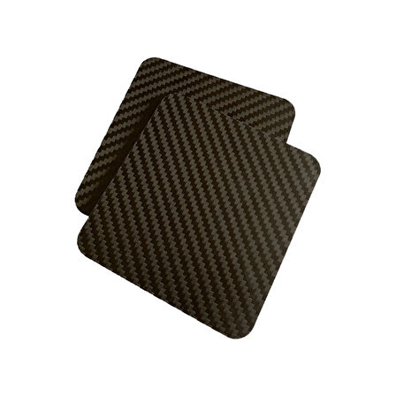 Karbonfiber Bardak Altlığı (2'li)