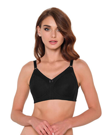 Kadın Siyah Penye Toparlayıcı-minimizer Sütyen -330