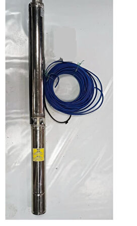 Impo Sk 415/28 10HP Krom Başlıklı  35 MT Yassı Kablolu  Dalgıç Pompa