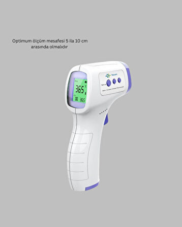 Temassız Termometre Hızlı Ölçüm Güvenli Dijital Ateş Ölçer