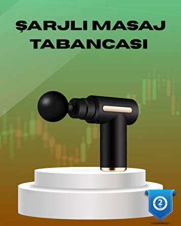 6 Kademeli Kas Masaj Tabancası 4 Başlıklı Güçlü Sessiz Sporcu Masaj Cihazı Şarjlı