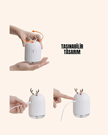 El Tipi USB Mini Soğuk Mist Nemlendirici 220?ml Tank