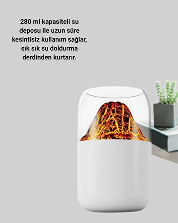 USB Şarjlı Volkanik Tasarımlı Buhar Makinesi