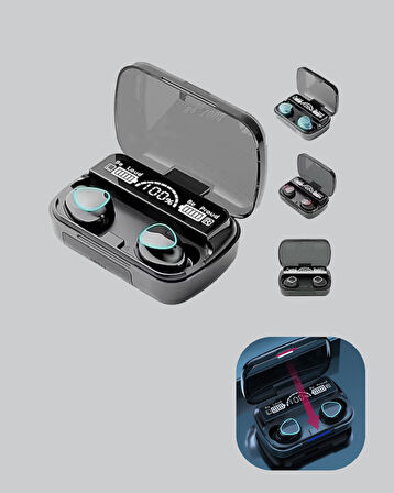 Bluetooth 5.1 M10 TWS Kulaklık Ergonomik Tasarım Yüksek Ses Kaliteli