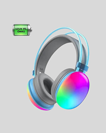 RGB Aydınlatmalı Kablosuz Bluetooth  Kulaklığı
