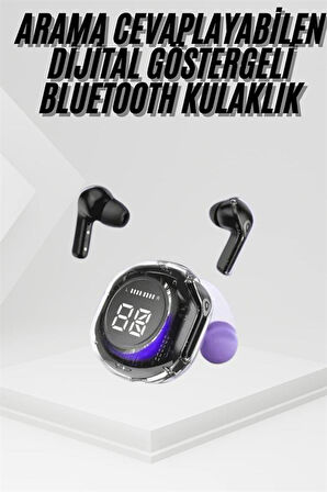 Kablosuz Dijital Göstergeli Powerbanklı IOS ve  Android Uyumlu  Kulaklık