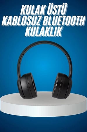 Hediye Wireless 5.0 Bluetooth Kablosuz Kulaklık Anc Özellikli Kulak Üstü Ayarlanabilir