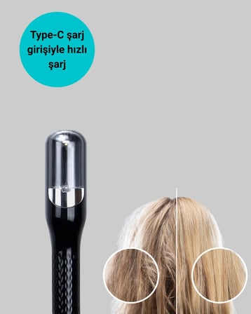 Hediye Kablosuz Şarjlı Saç Düzeltici Makine Rh-6668 Ev Tipi Bakım Cihazı
