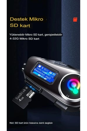 Hediye Q58-max Radyolu 2 Kişi Bağlantılı Bluetooth Kask Kulaklık Ekranlı Fenerli Müzik Ve Telsiz Intercom