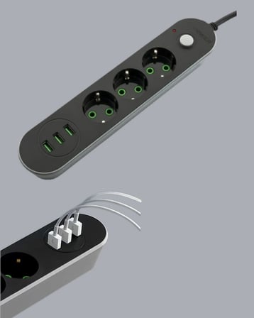 Hediye 3 Usb Portlu Üçlü Priz Cxe103